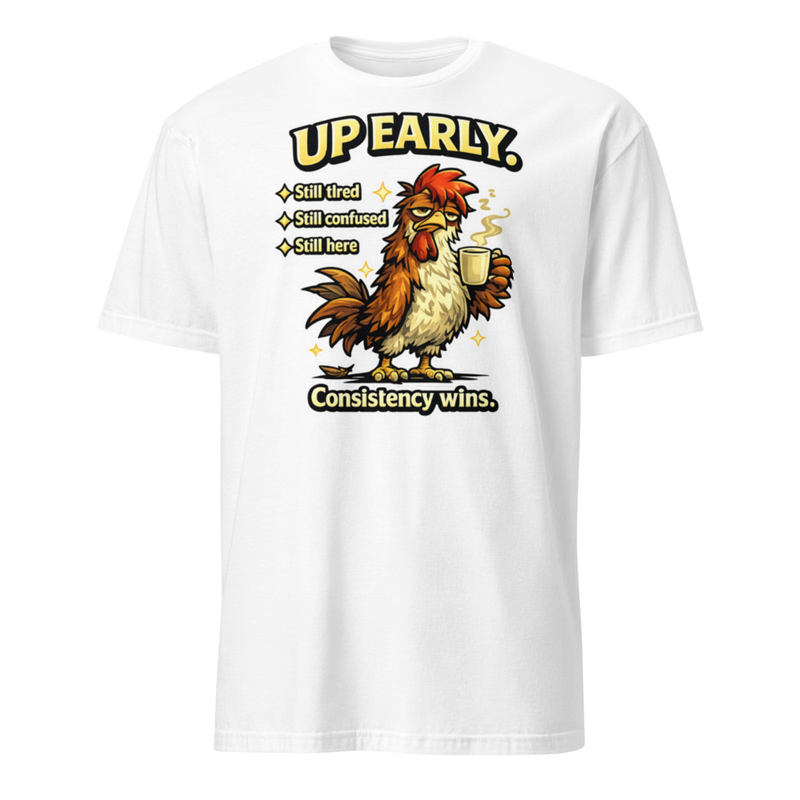 Up Early Tee – 3XL, White