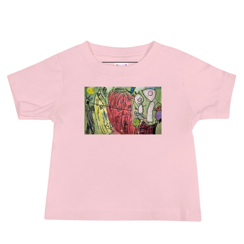 Three Little Pigs - Baby Tee – 6-12m, Pink
