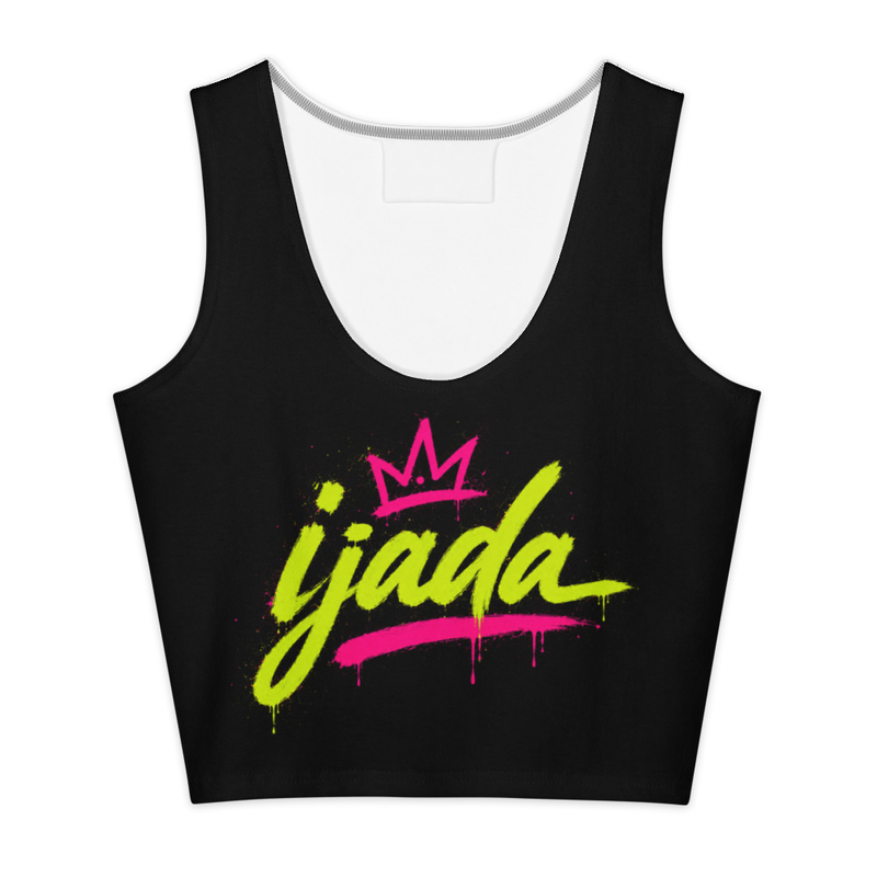 Cotton "ijada" crop top