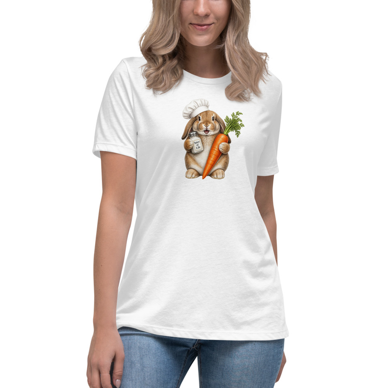 Holland Lop Rabbit Chef Women's Relaxed T-Shirt