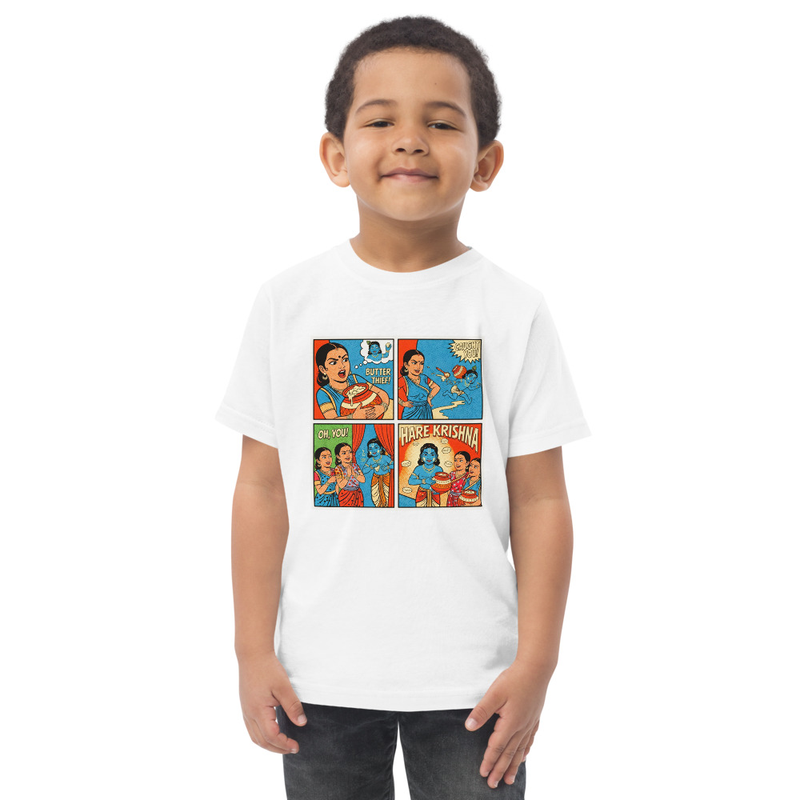 Gopis Butter Toddler Tee – 5/6, White