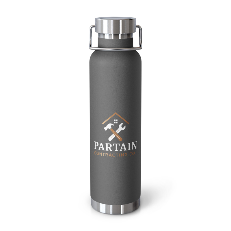 Partain Insulated Water Bottle 22oz – 22oz, Grey