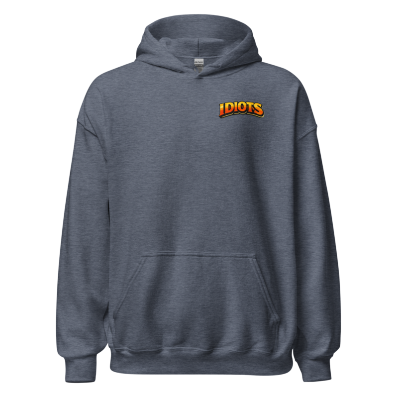 IDIOTS Classic Unisex Hoodie – XL, Heather Sport Dark Navy