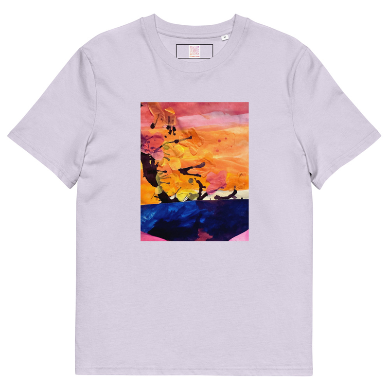 The Cherry Blossom - Unisex organic cotton t-shirt – S, Lavender