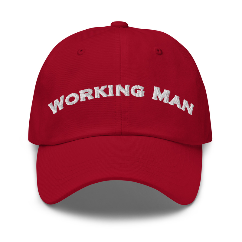 Embroidered Working Man Dad hat