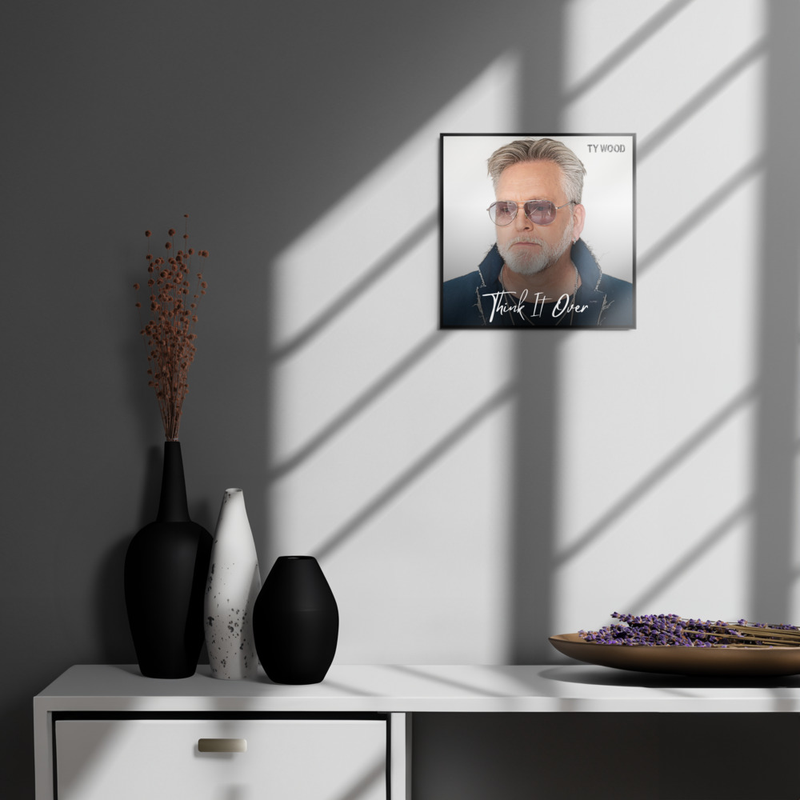 Think It Over Metal Poster