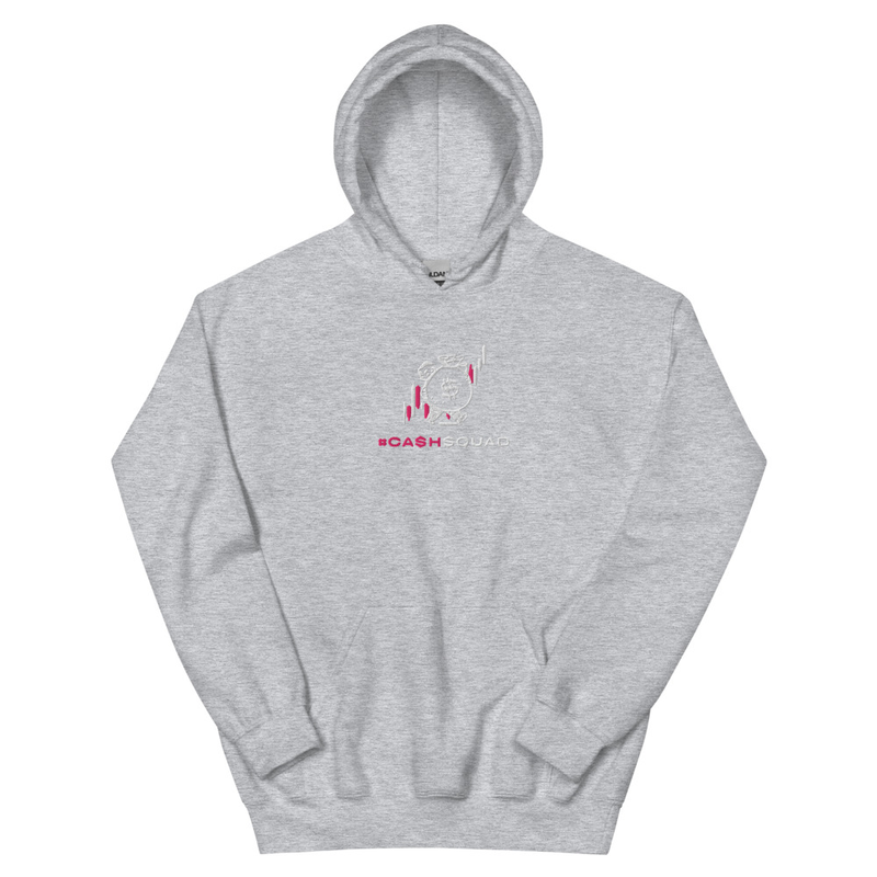 #CashSquad Embroidered Hoodie v.2 – L, Sport Grey