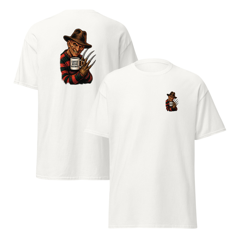 Coffee Before Nightmares Unisex classic tee