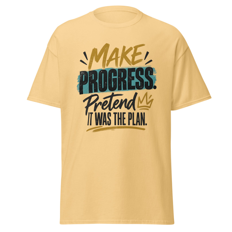 Make Progress - Unisex classic tee – XL, Yellow Haze