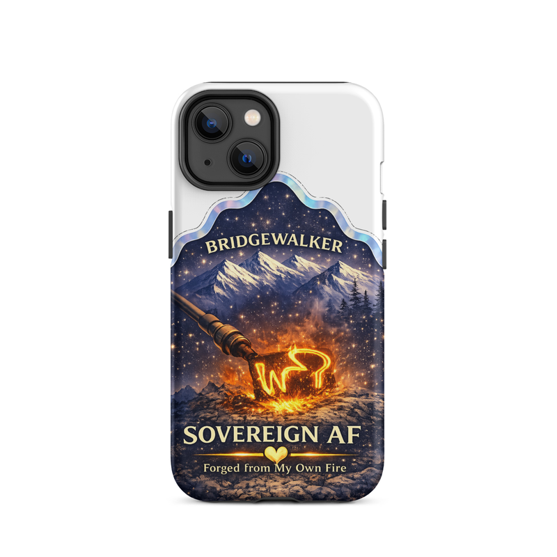"Sovereign AF – Forged from My Own Fire" Tough Case for iPhone® – iPhone 14, Matte