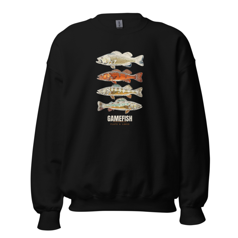Gamefish Plate Crewneck — Kayak Fishing merch