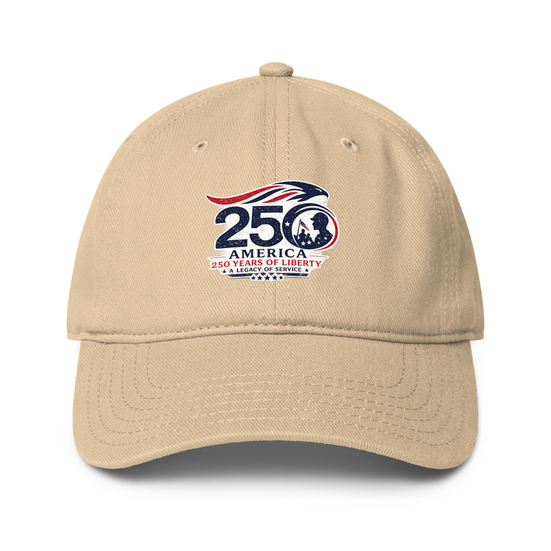 America 250 Tribute 2 Low-profile baseball cap – One size, Khaki