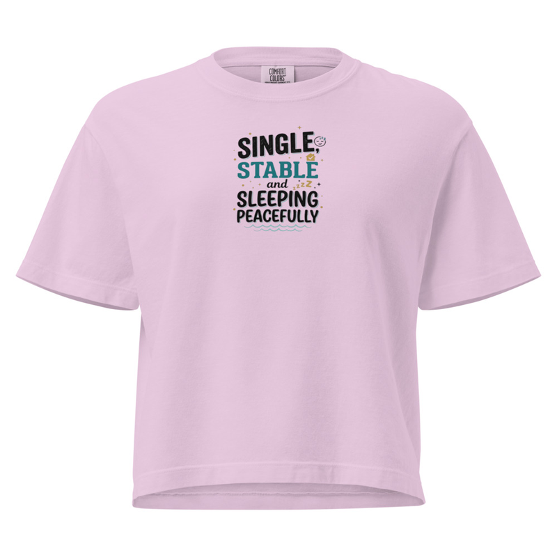 Single & Stable heavyweight boxy tee