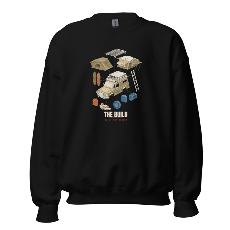 The Build Crewneck mockup