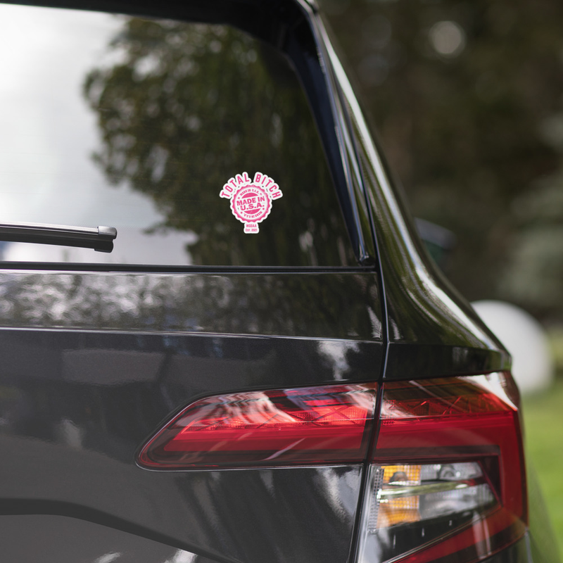 Total B - WGOAA Bubble-free stickers – 4″×4″, White