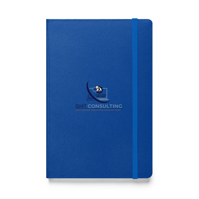 BMT Logo Hardcover bound notebook – 5.5″×8.5″, Blue