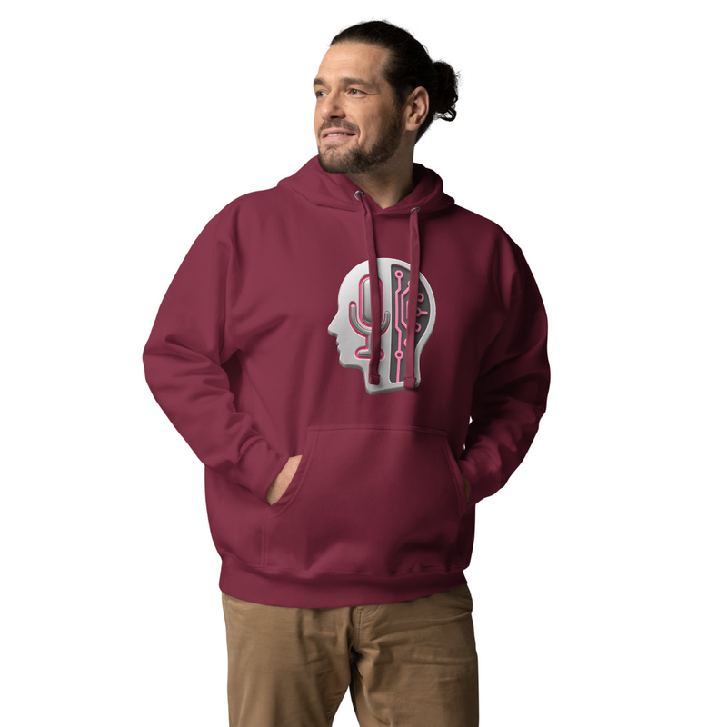 Unisex Hoodie - Maroon - Agent Wispr