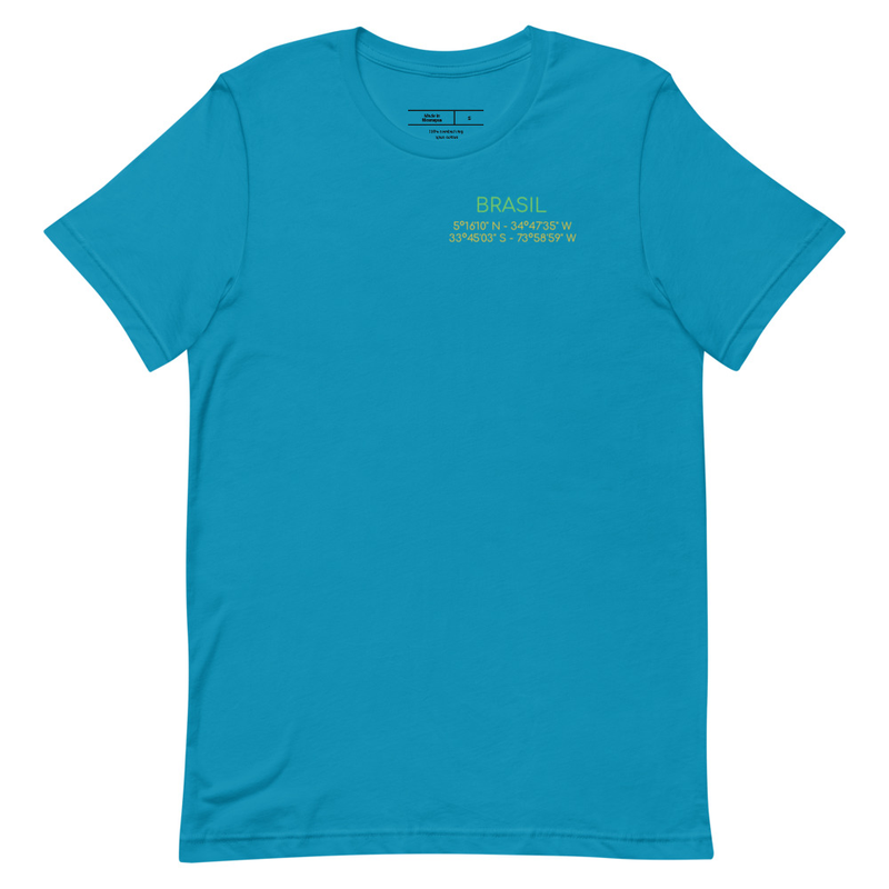 Brasil Rivers Map Unisex t-shirt