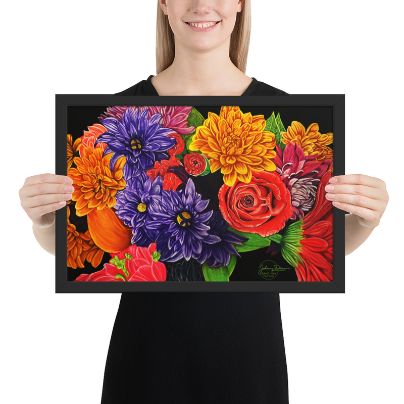 Flower Power Framed Print