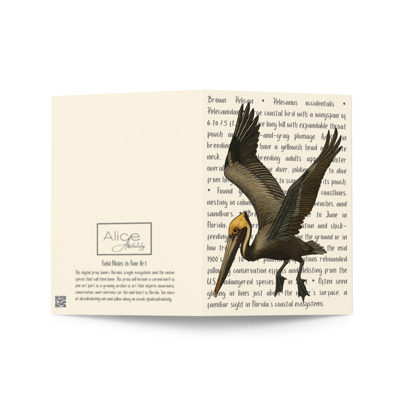 Brown Pelican Greeting Card