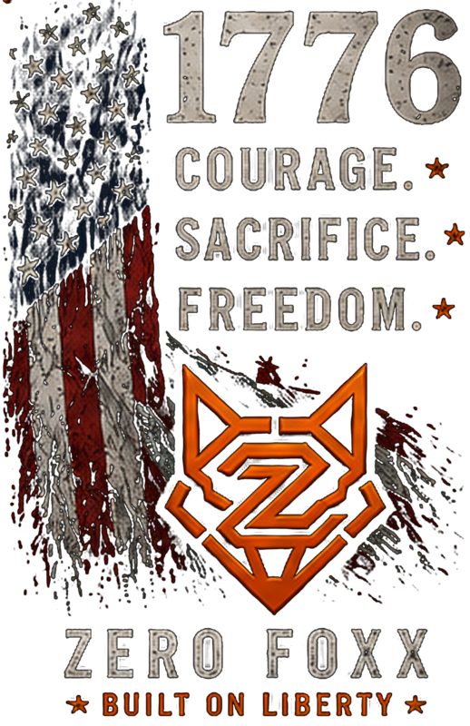 1776 — Courage. Sacrifice. Freedom. | Tee — Front Print