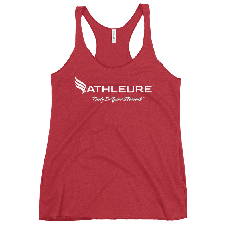 ATHLEURE® Women's Racerback Tank – XS, Vintage Red