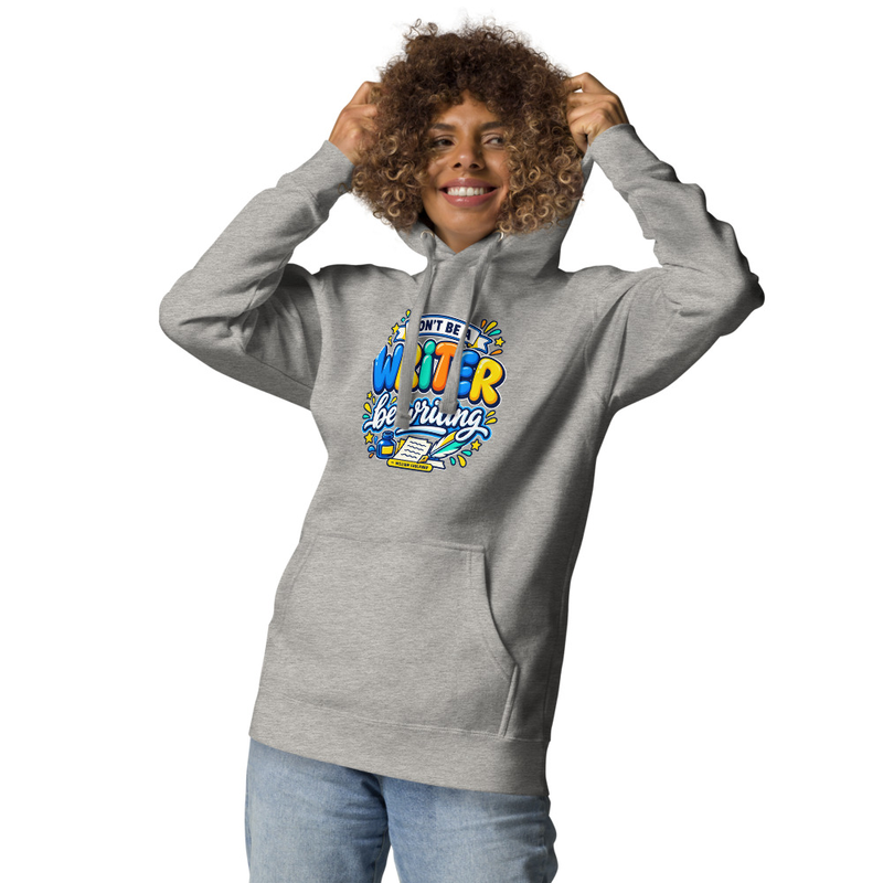 Be Writing - Adult Hoodie – XL, Carbon Grey