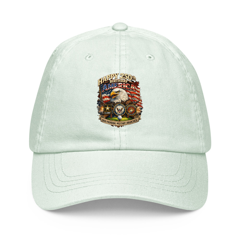 Happy Birthday America Pastel baseball hat – One size, Pastel Mint