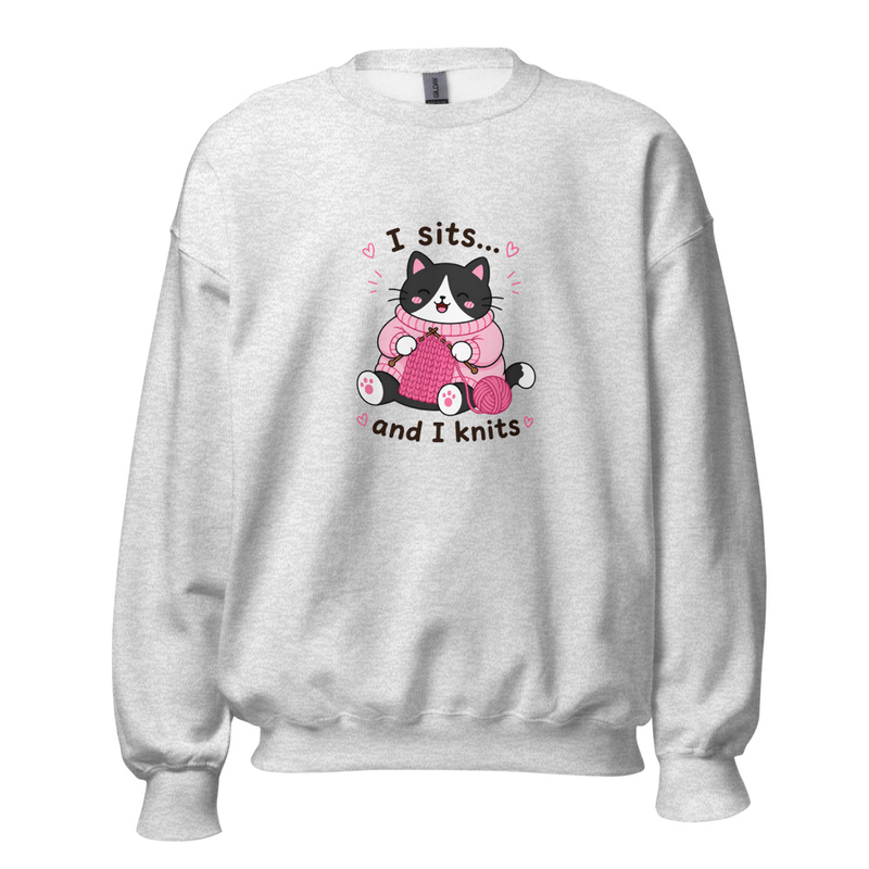 Tuxedo Cat Knitting Jumper – Image 4