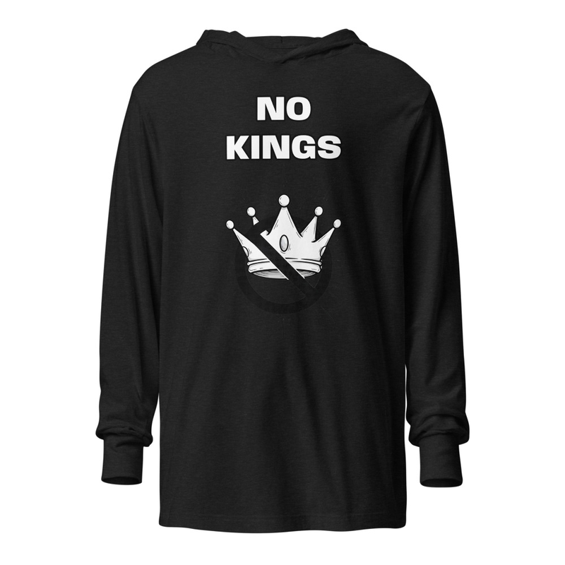 No Kings-Hooded long-sleeve tee back