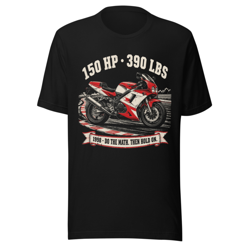 150 HP · 390 LBS · 1998 Tee