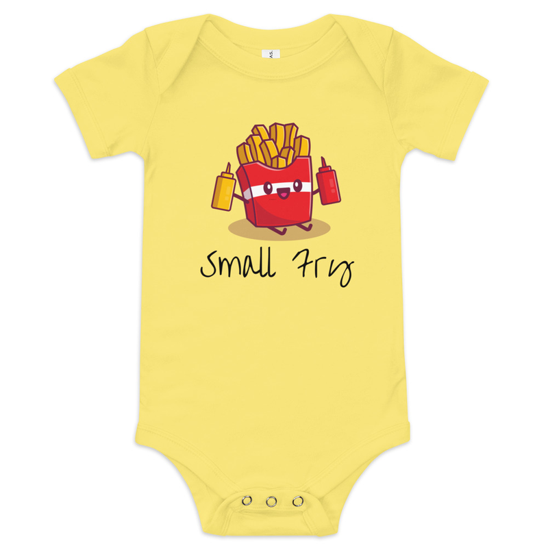 Small Fry Short-Sleeve Baby One-Piece — Eat Sleep Potato — view 3