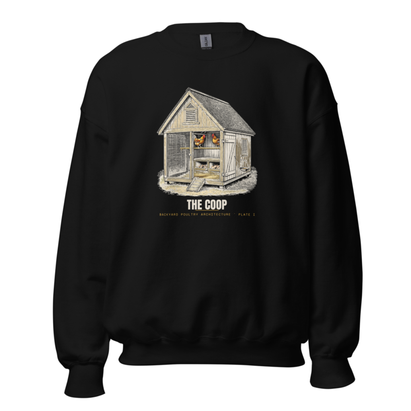 The Coop Crewneck — Backyard Chickens merch