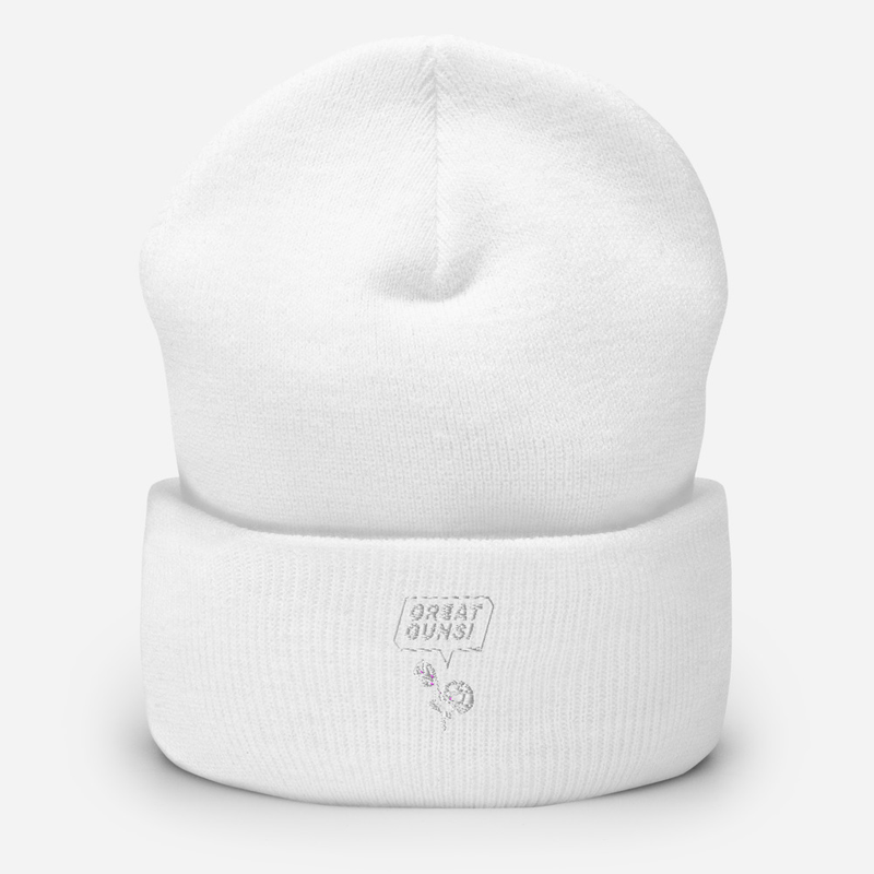 Cuffed Beanie – One size, White