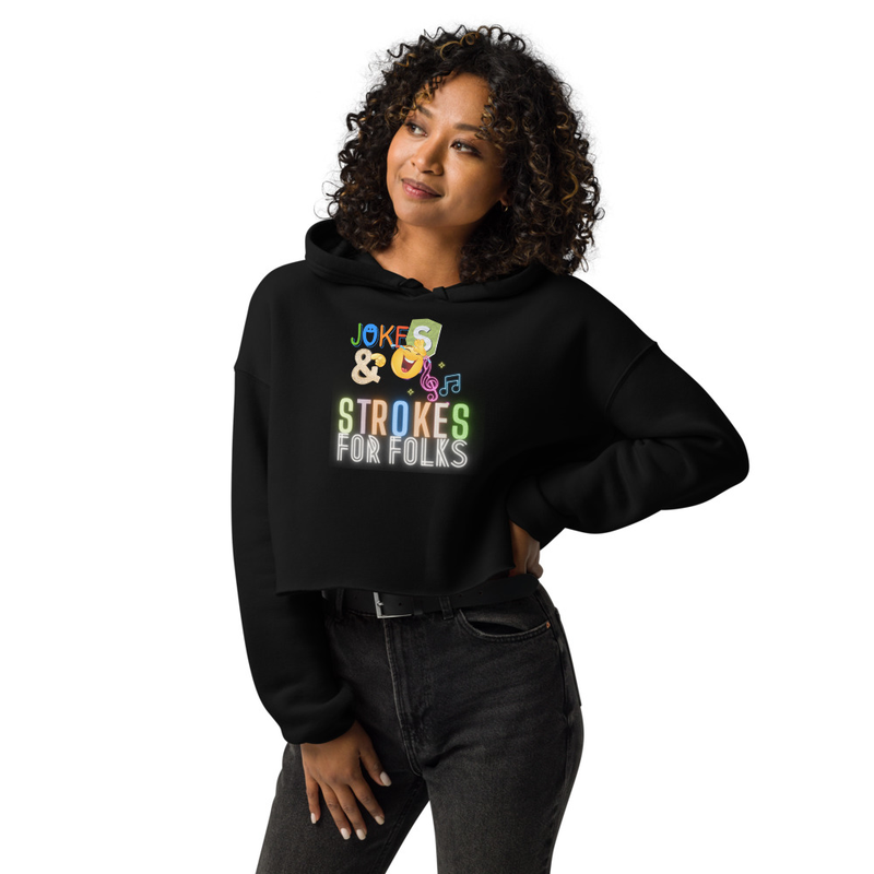 Jokes & Strokes -Crop Hoodie