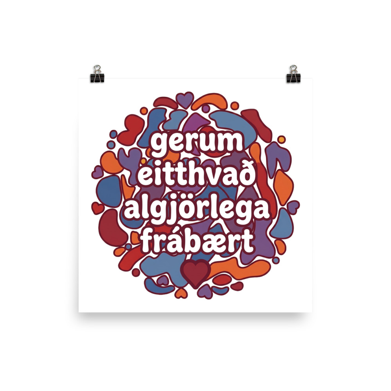 gerum eitthvað algjörlega frábært – white