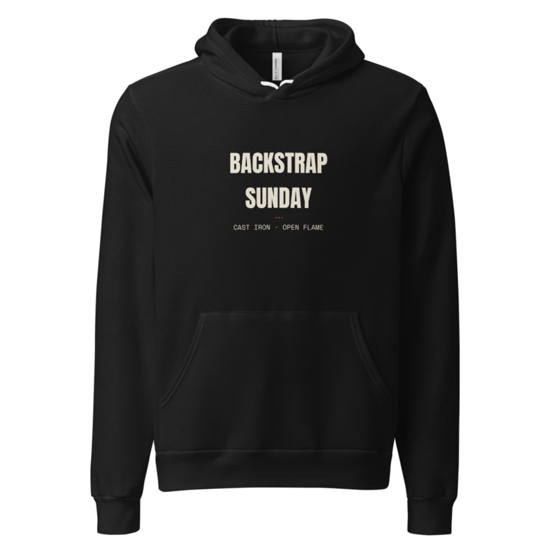 BACKSTRAP SUNDAY Hoodie mockup