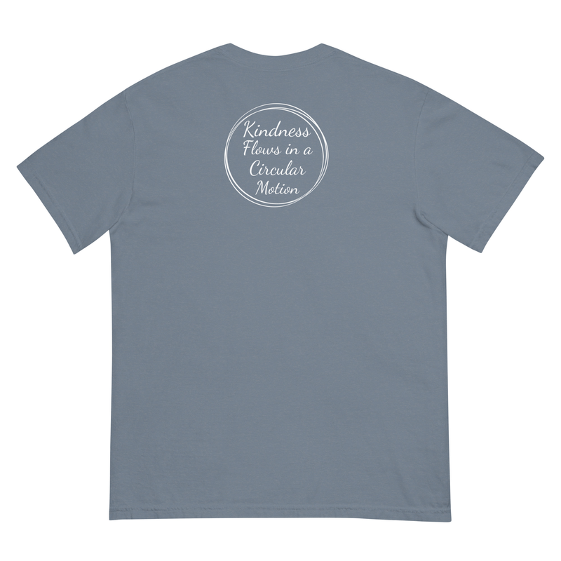 Kindness Flows Back Print Unisex heavyweight tee