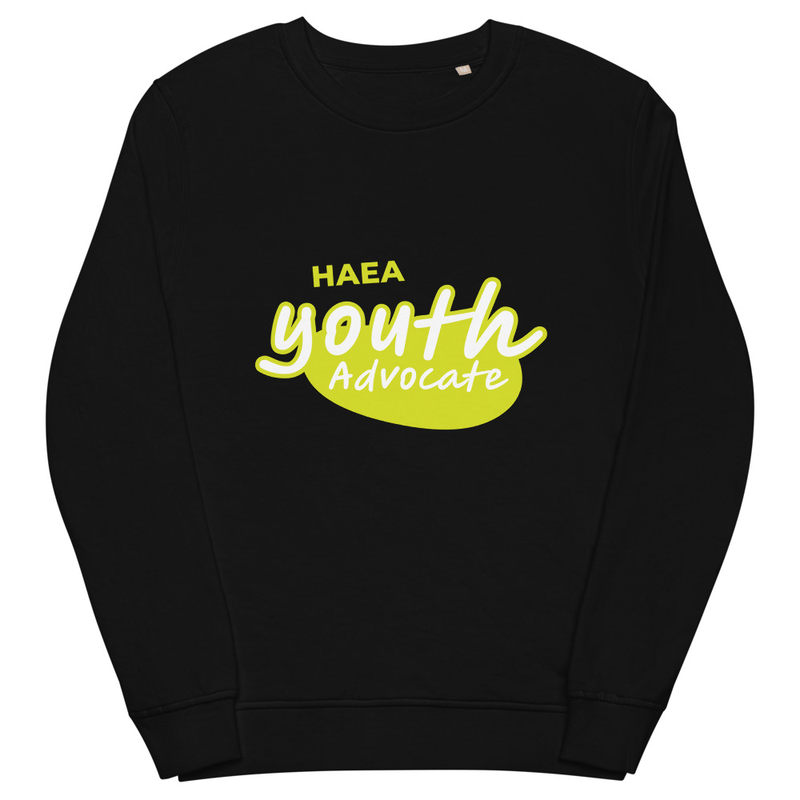 Apparel - Lime HAEA Youth Advocate Unisex organic sweatshirt