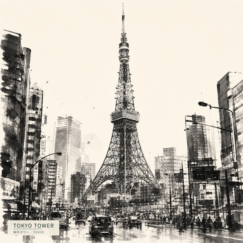 Tokyo Tower(東京タワー)のアートワーク