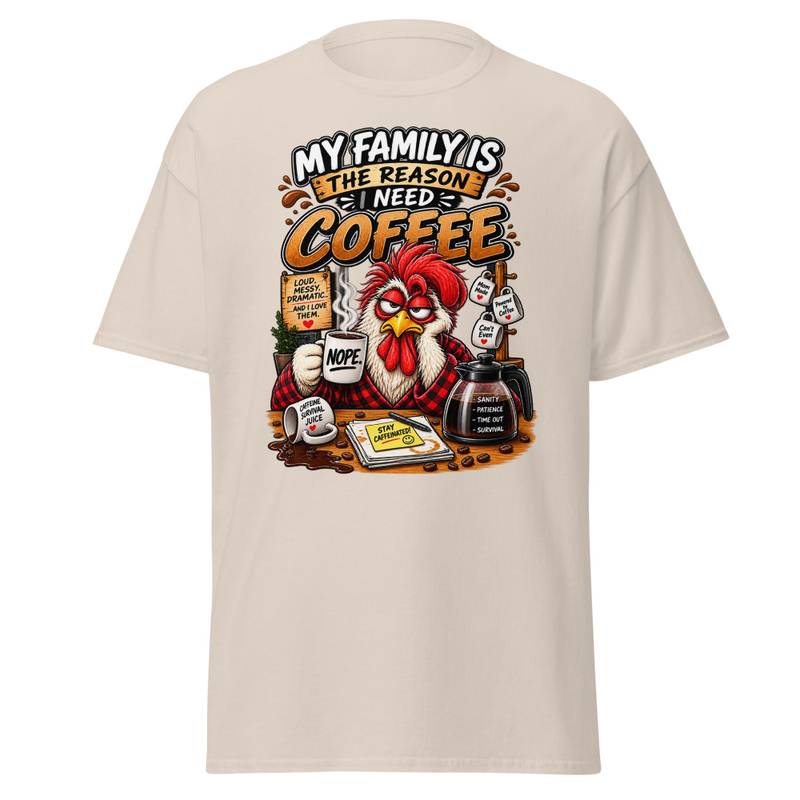 Caffeine - Unisex classic tee – XL, Natural