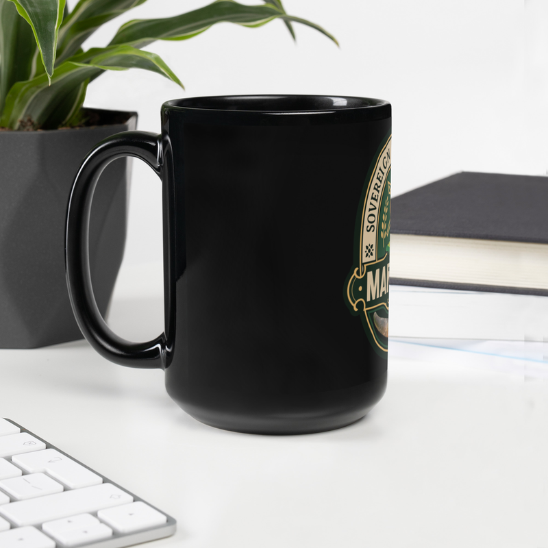 Maroons Black Glossy Mug