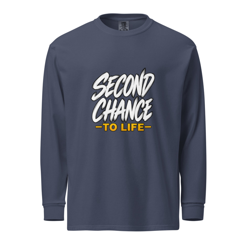 Fall. Rise. Repeat. Long-Sleeve Tee – S, Navy