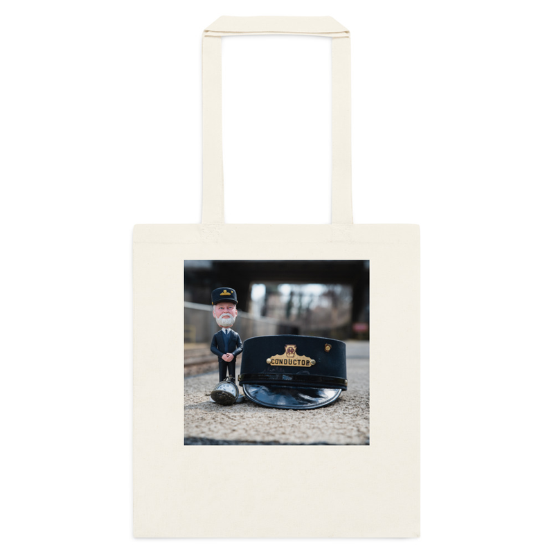 Cotton color tote bag - Pop's Train