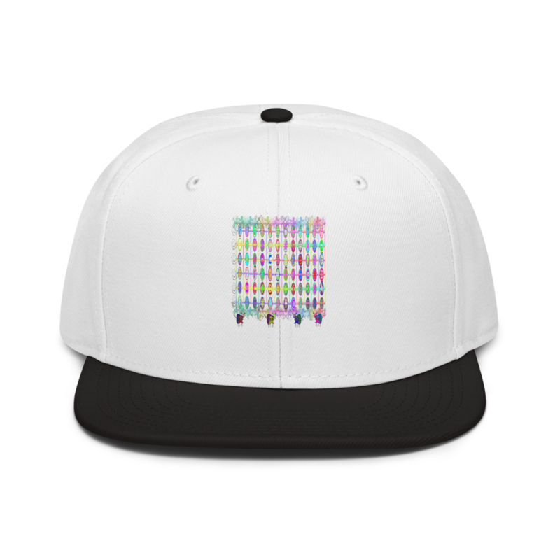 Pluckleboard Black / White Unisex Pro Style Snapback Hat