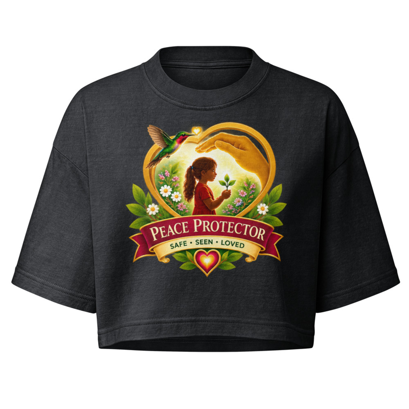 Every Child Women’s garment dye cropped tee