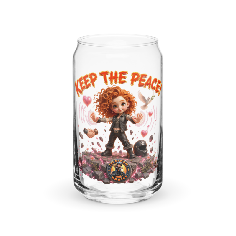 Cinnamon Keep The Peace 16oz Can Glass