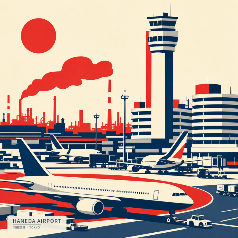 Haneda Airport(羽田空港)のアートワーク