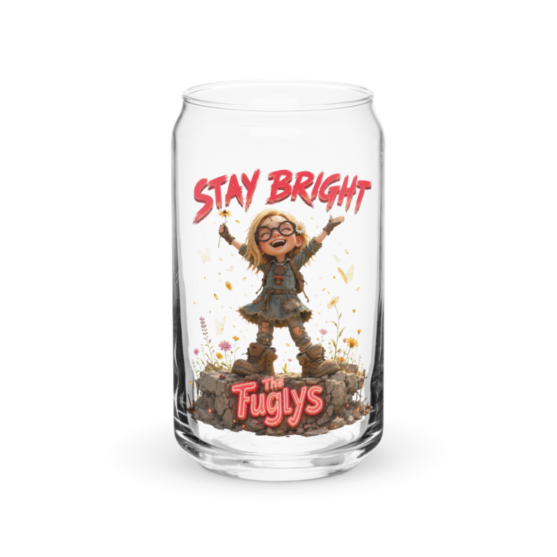 Daisy 16oz Can Glass