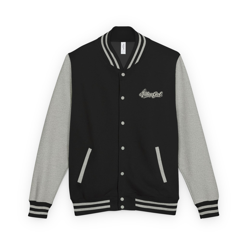"A Valley Girl" letterman jacket